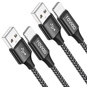 iPhone 充電ケーブル ライトニング 3M 2本セット【MFi認証】Lightning RAVIAD アイフォン 急速充電 充電コード 断線