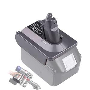 ダイソンV6バッテリーアダプター、対応マキタ18VリチウムバッテリーをダイソンV6掃除機に変換使用可能バッテリー、コードレスバッテリーコンバータ