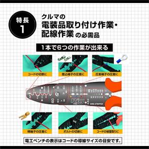 エーモン(amon) 電工ペンチ 全長約255...の詳細画像1