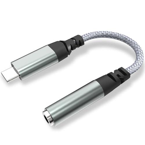 タイプc イヤホン 変換 HiFi音質 USB Type-C 3.5mm 3極 4極 オーディオ 変...
