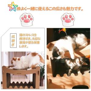 爆買 RAKU 猫用爪とぎ キャットハウス ダ...の詳細画像5