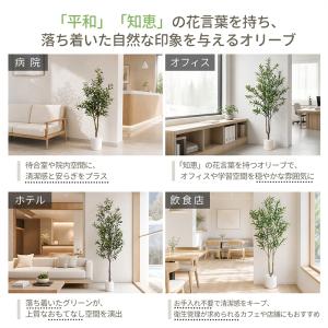 爆買 RAKU オリーブツリー 人工観葉植物 ...の詳細画像2