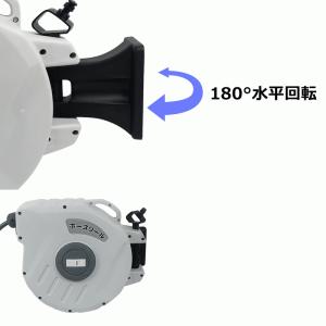 爆買 RAKU エアーホースリール 自動巻取式...の詳細画像3