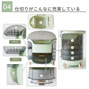 爆買 RAKU メイクボックス 化粧品収納ボッ...の詳細画像4