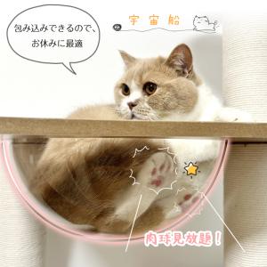 爆買 RAKU キャットタワー 木製 据え置き...の詳細画像2