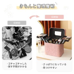 爆買 RAKU メイクボックス 化粧品収納ボッ...の詳細画像4