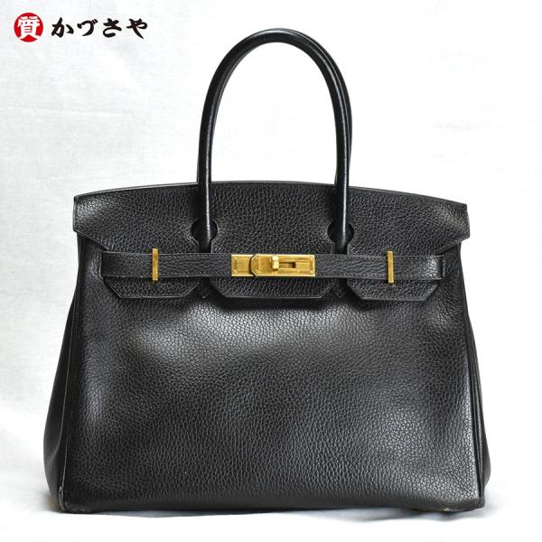 HERMES　エルメス　バーキン30　黒　ゴールド金具　トリヨンクレマンス