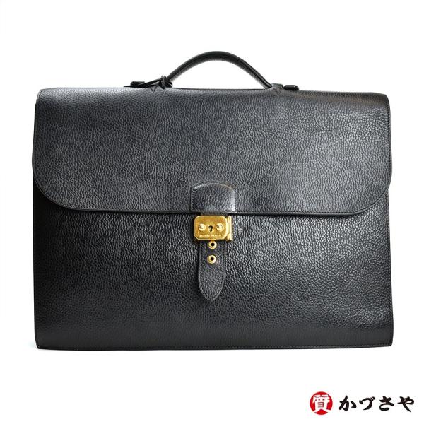 HERMES　エルメス　サック・ア・デペッシュ40　トリヨンクレマンス　黒