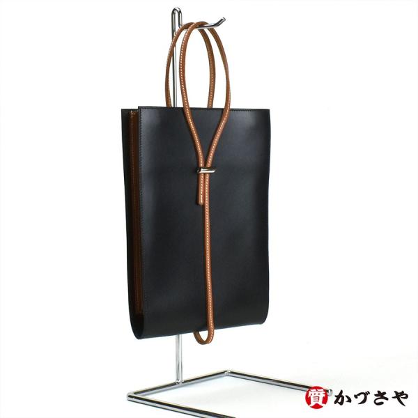 HERMES　エルメス　リボンモチーフセパレートポーチバッグ　□D刻印