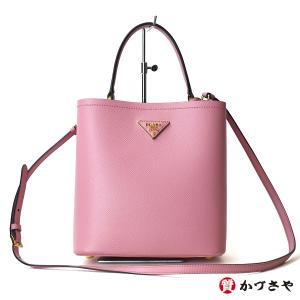 PRADA　プラダ　サフィアーノ　パニエバッグ　2WAY｜ebisu-kadusaya783