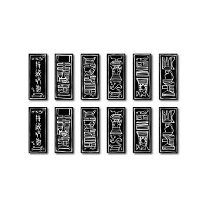 封印のお札柄ステッカー(黒) 呪物 呪術 呪い...の詳細画像2