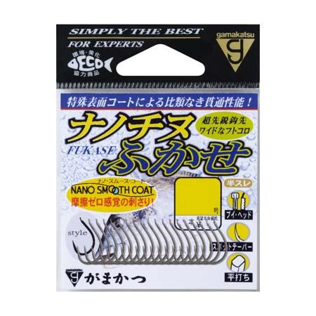 がまかつ ナノチヌふかせ ナノスムースコート 2号 19本入　