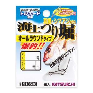 カツイチ 海上つり堀 オールラウンドタイプ KJ-01 フロロカーボン 12-5 3個入 【仕掛け】