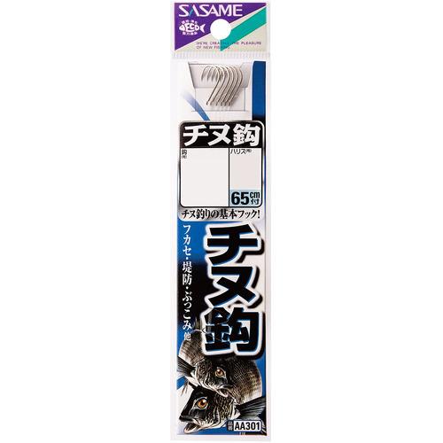 ささめ針 AA301 チヌ鈎(白)糸付 3-2　