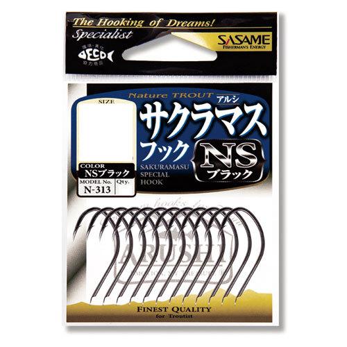 ささめ針 N-313 サクラマスフックNSブラック S　