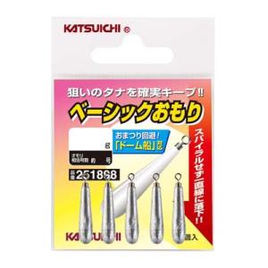 カツイチ ベーシックオモリ 3.5g 回転式 5個入 仕掛け