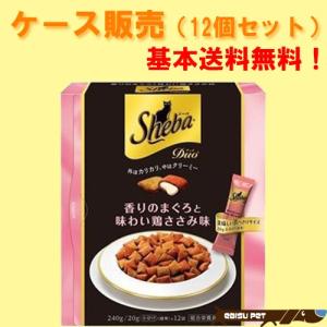 賞味期限2019.11.3【ケース販売】シーバデュオ　香りのまぐろと味わい鶏ささみ味　240ｇ×12個