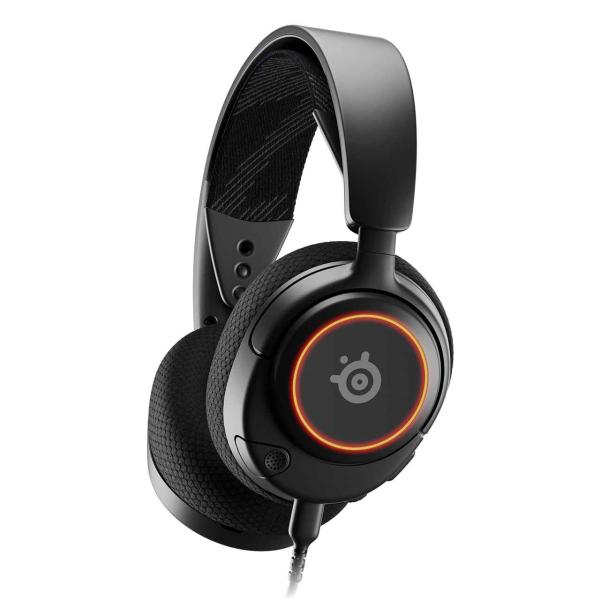 SteelSeries ゲーミングヘッドセット ヘッドホン Arctis Nova 3 軽量 有線 ...