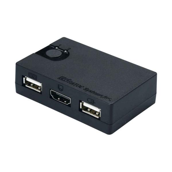 ラトックシステム HDMIディスプレイ/USBキーボード・マウス シンプル切替器(2台用) REX-...