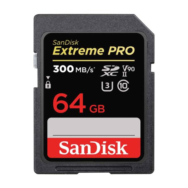 サンディスク 正規品 SDカード 64GB SDXC Class10 UHS-II V90 読取最大...