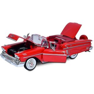 MotorMax シボレー インパラ 1/24 Impala オープン 1958 (レッド) 並行輸...