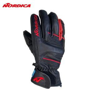 ノルディカ スキーグローブ Glove Nordica Leather I-Touch Black 0NR1UG 手袋 アルペン 防水 スマホ対応 ACCESSORIES｜ebisuya-sp