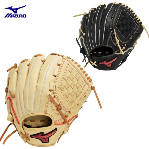 ミズノ ジュニア 少年軟式グラブ グローブ ウィルドライブ レッド U-Plus オールラウンド用 ...