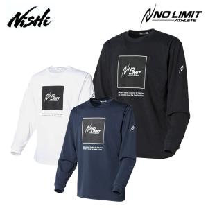 ニシスポーツ アスリートプライド ロングスリーブシャツ NO LIMIT ATHLETE 長袖Tシャツ メンズ レディース 2811A054 2022秋冬 陸上 スポーツウェア NISHI