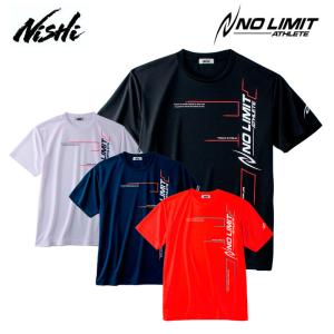 ニシスポーツ アスリートプライドTシャツ NO LIMIT ATHLETE メンズ レディース 陸上 スポーツウェア 半袖 2811A311 NISHI 2023春夏