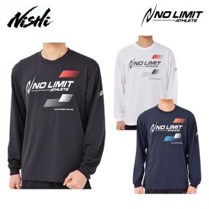 ニシスポーツ アスリートプライド ロングスリーブシャツ NO LIMIT ATHLETE メンズ レディース 長袖Tシャツ 陸上 スポーツウェア 2811A338 NISHI 2023秋冬｜ebisuya-sp