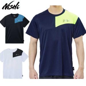ニシ・スポーツ UV CUT Tシャツ メンズ レディース 陸上競技 練習着 スポーツ トレーニング ウェア 吸収速乾 UVカット 学生 部活動 2811A631 NISHI 2026春夏