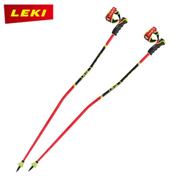 レキ スキーポール WCR GS CARBON 3D 652 67671 ブライトレッド 2025-...