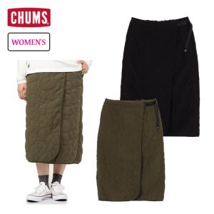 チャムス ブービーステッチフリースブランケットスカート レディース ロングスカート 巻きスカート ひざ掛け 中わた カジュアル CH18-1313 CHUMS 2024秋冬