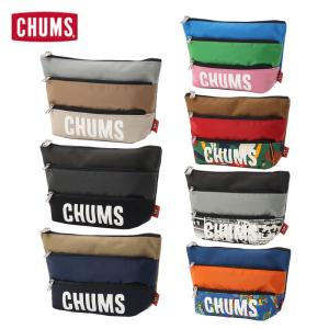 チャムス トリコロール3ポケットポーチスウェットナイロン 小物入れ ケース カジュアル アウトドア CH60-3879 CHUMS 2025春夏