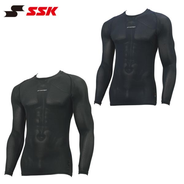 エスエスケイ 野球 アンダーシャツ 長袖 接触冷感 ローネック メッシュ 高校野球対応 大人 一般 ...