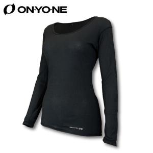 オンヨネ レディースブレステックPP ロングスリーブ 長袖 インナーシャツ アンダーウェア スポーツ 運動 ストレッチ ドライ 日本製 ブラック OKJ85522 ONYONE