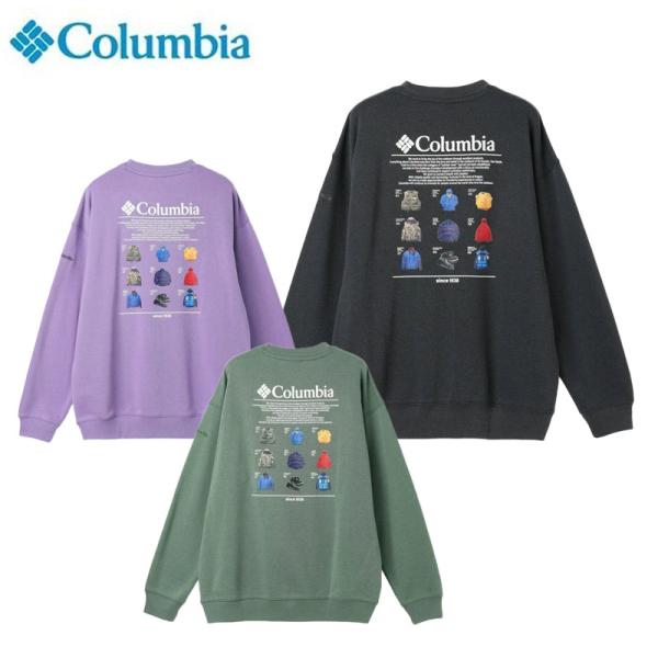 コロンビア サンダーマウンテンスウェットクルー メンズ スウェット プルオーバー グラフィック カジ...