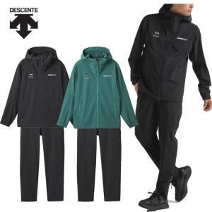 MOVESPORT デサント 裏メッシュ バイカラー ウィンドブレーカー 上下