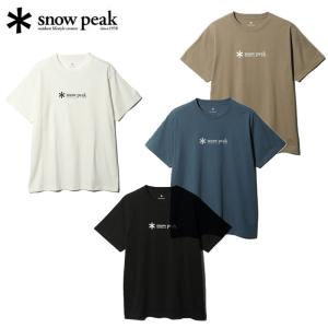 スノーピーク ソフトコットンロゴ半袖T メンズ レディース Ｔシャツ ロゴＴ シンプル アウトドア キャンプ フェス 日常使い TS-24SU201 snow peak 2024春夏｜エビスヤスポーツ