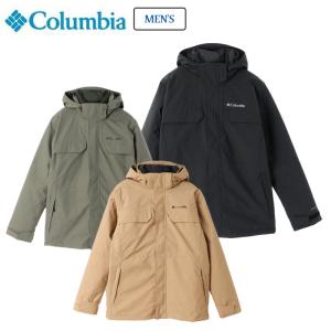 Columbia◇マウンテンパーカ/3wayジャケット/XL/ポリエステル/BLK/無地