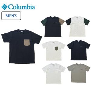 コロンビア ヤングストリートショートスリーブクルー メンズ 半袖Tシャツ コットン UVカット アウトドア キャンプ レジャー 普段着 XE1769 Columbia 2024春夏｜ebisuya-sp