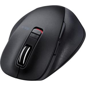 エレコム マウス Bluetooth Mサイズ 5ボタン (戻る・進むボタン搭載) BlueLED 握りの極み ブラック M-XGM10BB