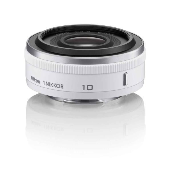 Nikon 単焦点レンズ 1 NIKKOR 10mm f/2.8 ホワイト ニコンCXフォーマット専...