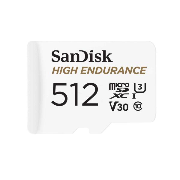 SanDisk (サンディスク) 512GB 高耐久 ビデオ microSDXCカード アダプター付...