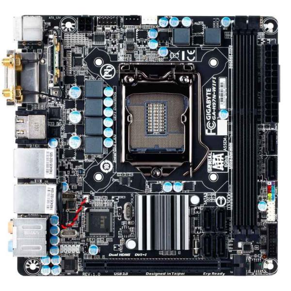 GIGABYTE マザーボード intel H97 LGA1150 mini ITX スタンダードシ...