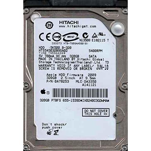 Hitachi hts545032b9sa02 320 GB P / N : 0 a78253 ML...