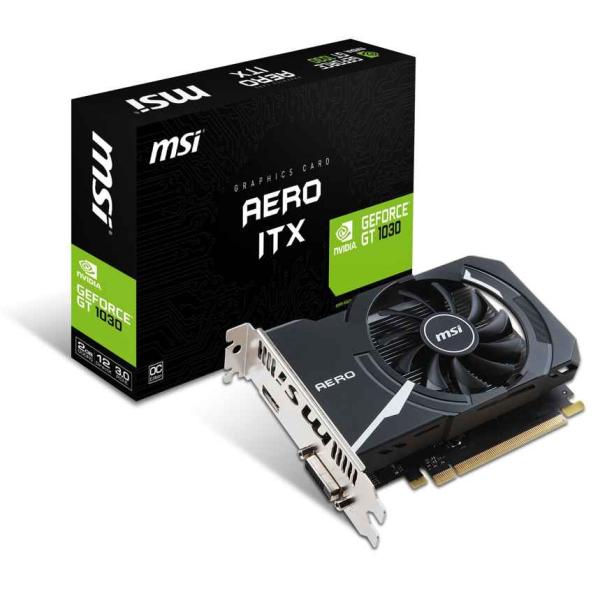 MSI シングルファン ショート基盤採用 グラフィックスカード GEFORCE GT 1030 AE...