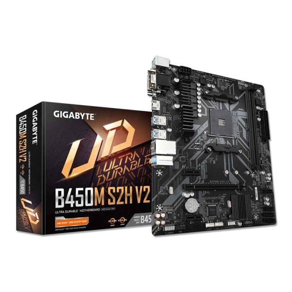 日本ギガバイト B450M S2H V2 マザーボード MicroATX AMD B450チップセッ...