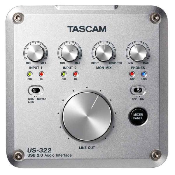 TASCAM オーディオインターフェイス DSPミキサー搭載 96kHz対応 USB2.0 US-3...