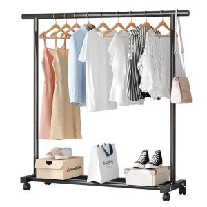 ハンガーラック フック付き 衣類収納 洋服掛け 高耐荷重 大容量 頑丈 2段 シンプル ナチュラル 多機能 パイプハンガー